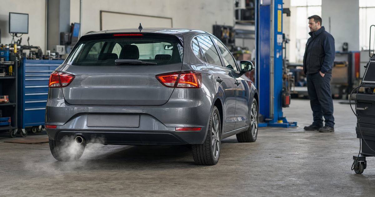 Fumée blanche sur une voiture diesel : causes et réflexes